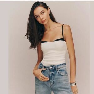 Reformation Melanie Top White NWT